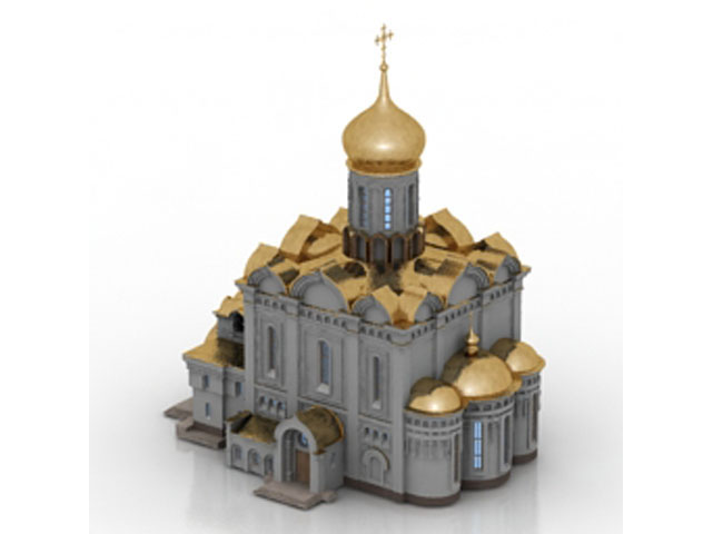 Free Church N7 3D model_1 For Architecture 3Ds Max Model Download